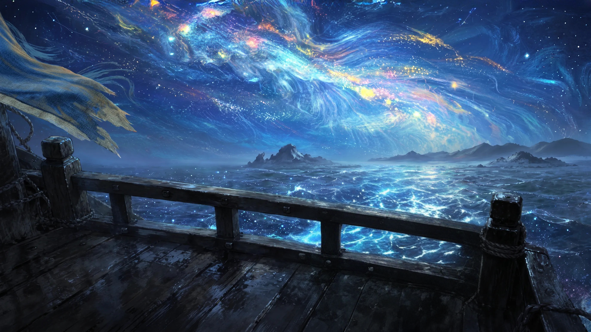 星空倒影